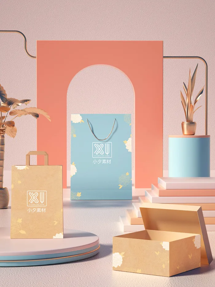 包装智能贴图样机VI效果PSD素材psd模版下载