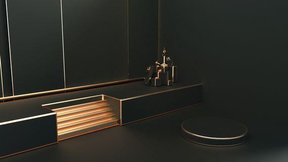 C4D电商场景模型渲染背景