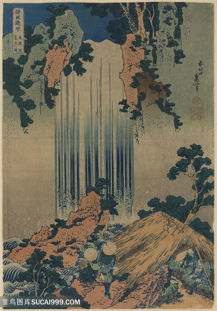 高清浮世绘唯美风景画油画