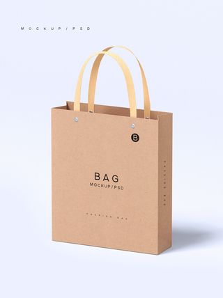 棕色手提袋场景样机