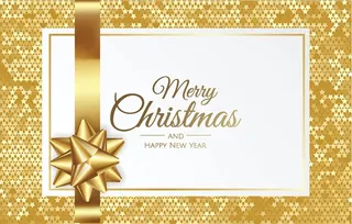 圣诞节圣诞树圣诞老人闪亮装饰电商促销折扣海报