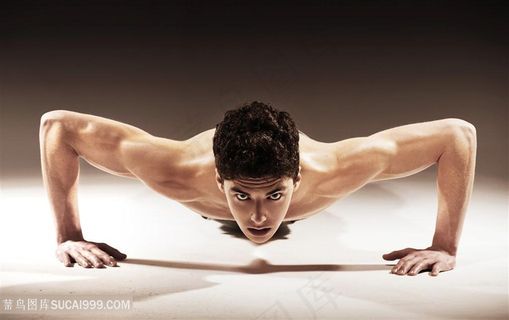男人肌肉男俯卧撑健精美图片