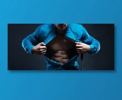 撕扯衬衫的肌肉男模图片