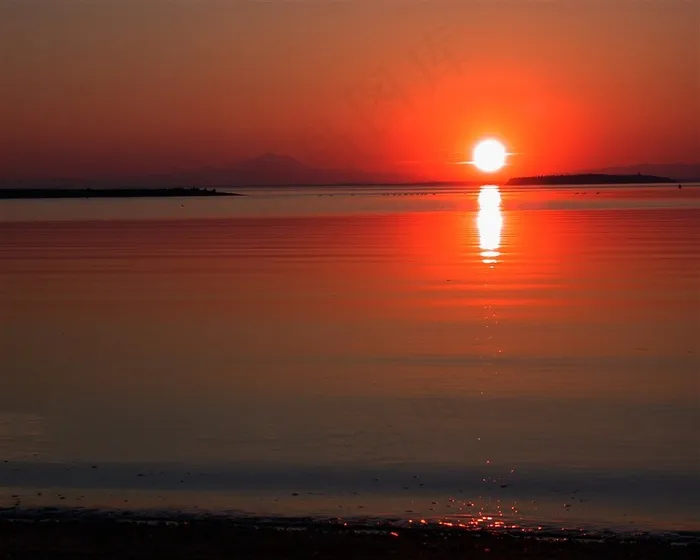 美丽的夕阳景色摄影
