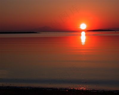 美丽的夕阳景色摄影