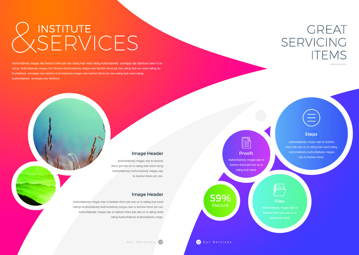 画册版式设计PSD模板