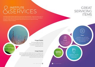 画册版式设计PSD模板