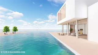 休闲舒适度假海景别墅