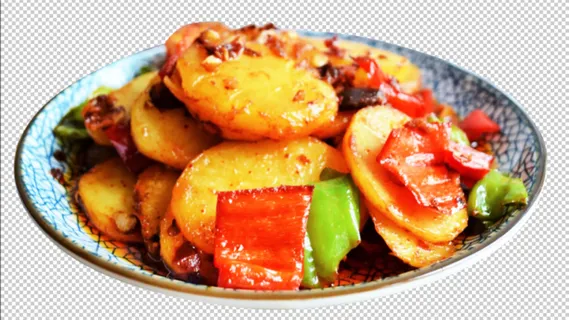 干锅土豆片免扣素材 干锅土豆片免扣素材