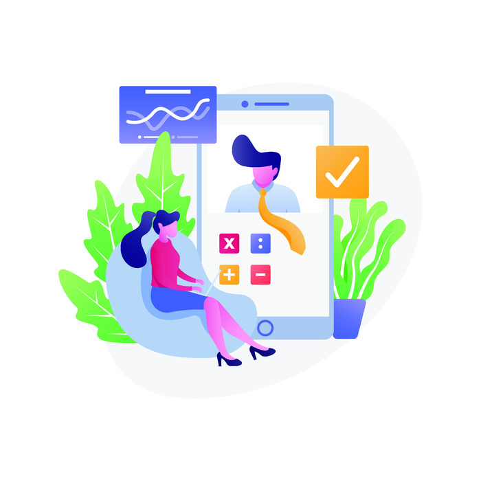 扁平化人物场景办公互联网等距ai矢量设计网页海报UI素材插画