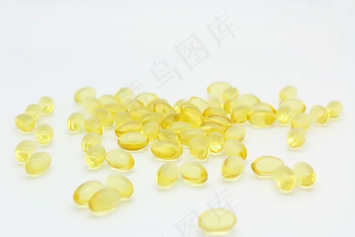黄色鱼肝油胶囊图片