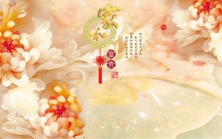 雕塑玉雕背景风景