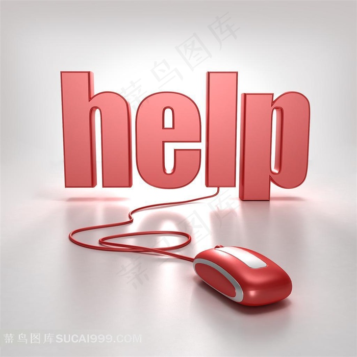 红色鼠标创意效果图片