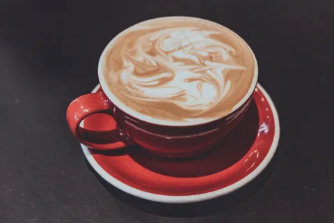 简单咖啡拉花图片