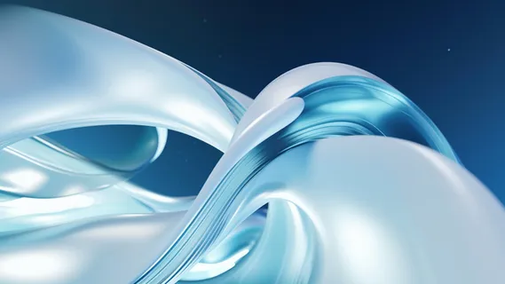 蓝白流体科技感背景