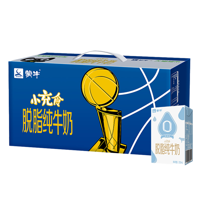 蒙牛牛奶6超市商品白底图免抠实物摄影png格式图片透明底