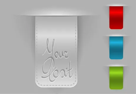 免抠服装标签矢量