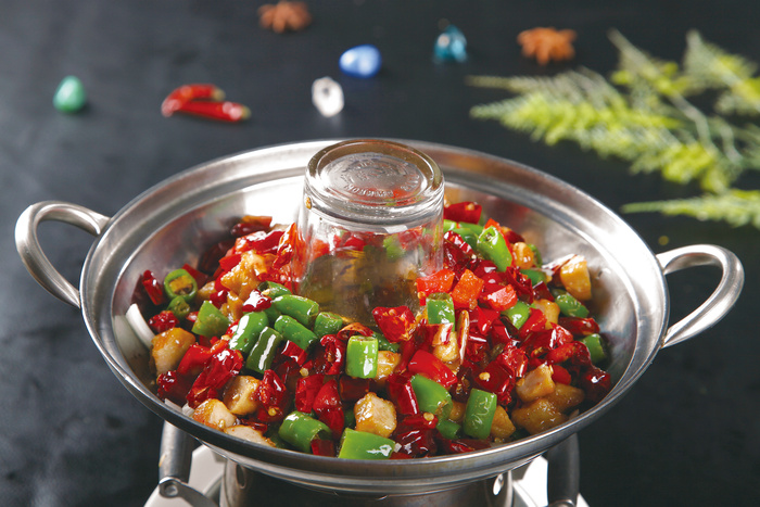 干锅美食焖锅湘菜麻辣香辣纸锅干锅啤酒兔