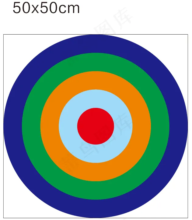 起伏路示意图50x50cmcdr矢量模版下载