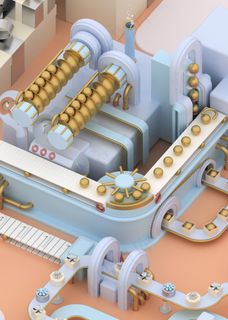 圣诞节3D建模礼品工厂