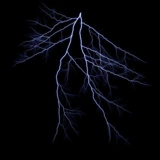 绚丽的天空闪电图