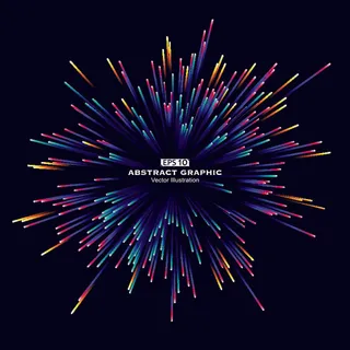 几何抽象粒子线条光线科技感网页banner展板背景AI矢量设计素材