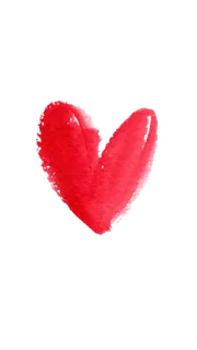 免扣元素  手绘水彩红色爱心
