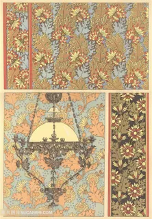 时尚欧美花纹纹理装饰画纹路