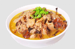 小鸡炖蘑菇免扣素材