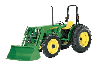 现代农业绿色挖土车