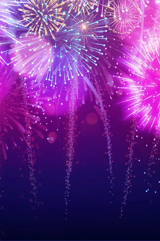 炫目烟花背景素材