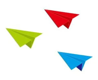 矢量卡通纸飞机 矢量卡通纸飞机