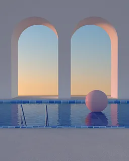 夏季游泳池背景 夏季游泳池背景