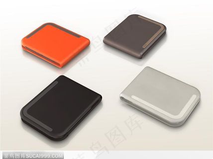 四个合上的钱包