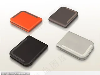 四个合上的钱包