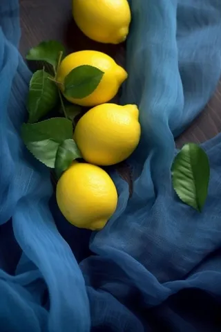 柠檬薄荷摄影背景图