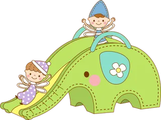 滑梯 卡通 动画