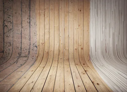 3D立体木地板背景灯光