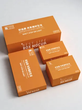 包装智能贴图样机VI效果PSD素材