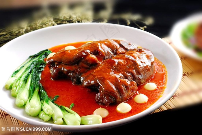 牛掌中华美食摄影图