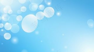 蓝色光圈光影光晕闪光粒子背景