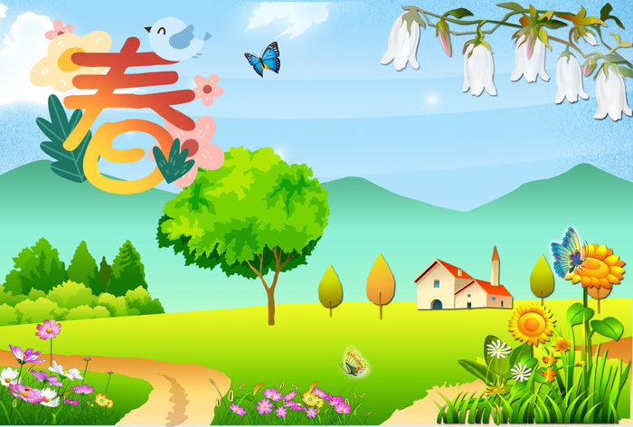 春天海报图片