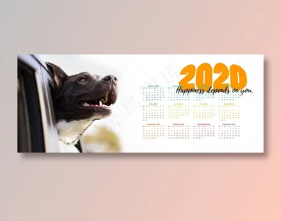 2020年全年日历设计图片 2020年全年日历设计图片