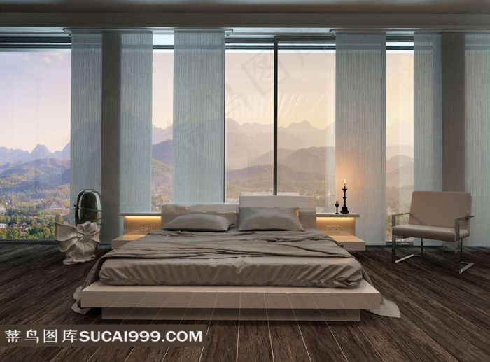 欧式双人床图片