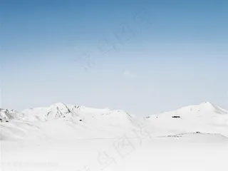白色洁白雪地风景