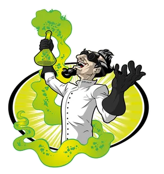 化学研究卡通人物简笔少儿兴趣班