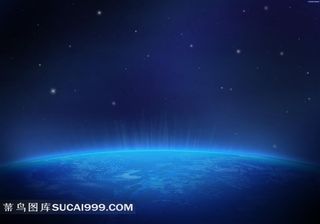 科技地球光晕图片素材