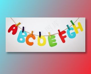 幼儿学习卡通字母