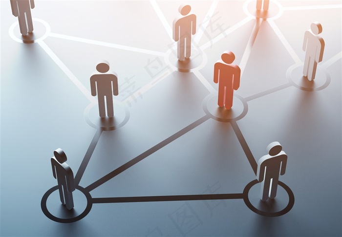 站着的灰色小人