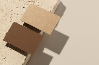 石头背景高档轻奢名片样机